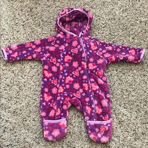 REI Cozy Purple and Pink bunting suit